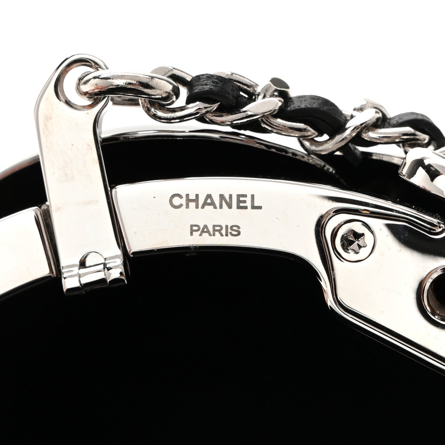 Metal Strass Crystal CC Camellia Minaudiere Clutch Gold Silver Black
