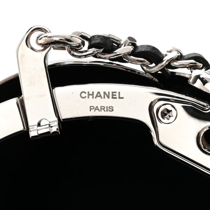 Chanel Metal Strass Crystal CC Camellia Minaudiere Clutch Gold Silver Black 8 of 12