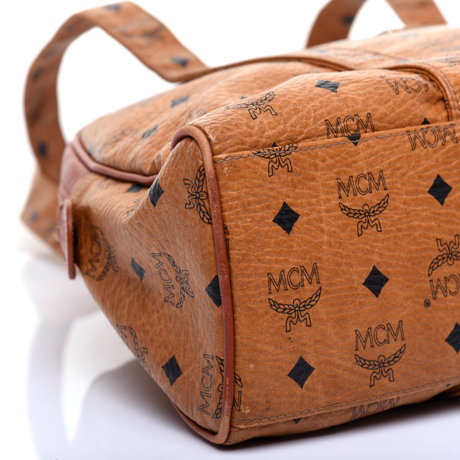 MCM Visetos Bowler Bag Cognac 6 of 10