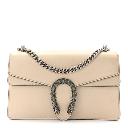 Gucci Textured Calfskin Crystal Small Dionysus Shoulder Bag Mystic White 1 of 10