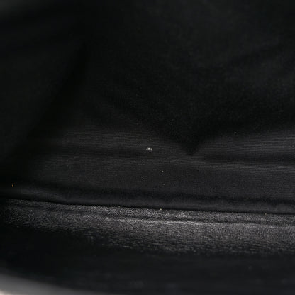 Saint Laurent Sheepskin Matelasse Chevron Monogram Large College Satchel Black 11 of 18