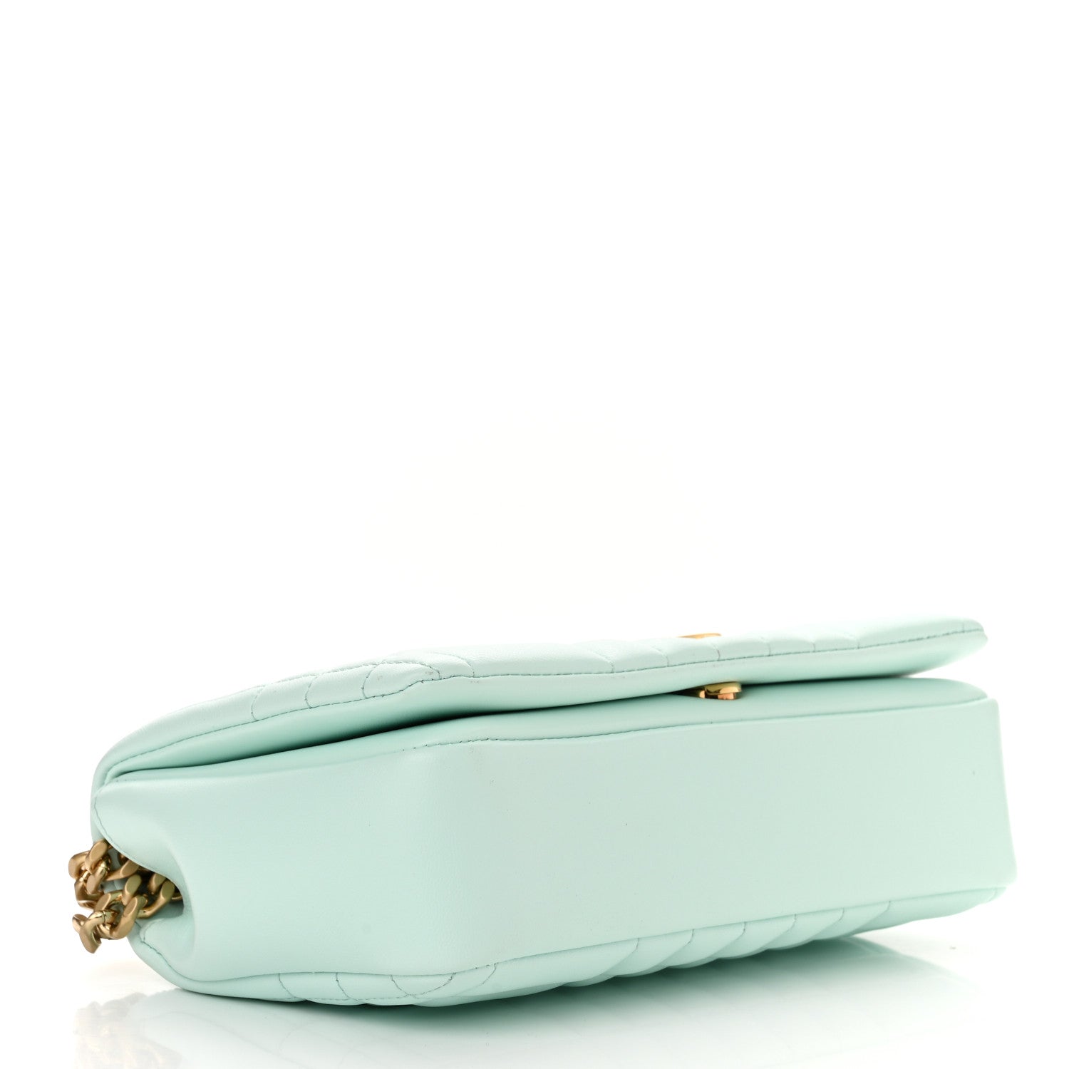 Burberry Lambskin Quilted Small Lola Bag Cool Mint 4 of 11
