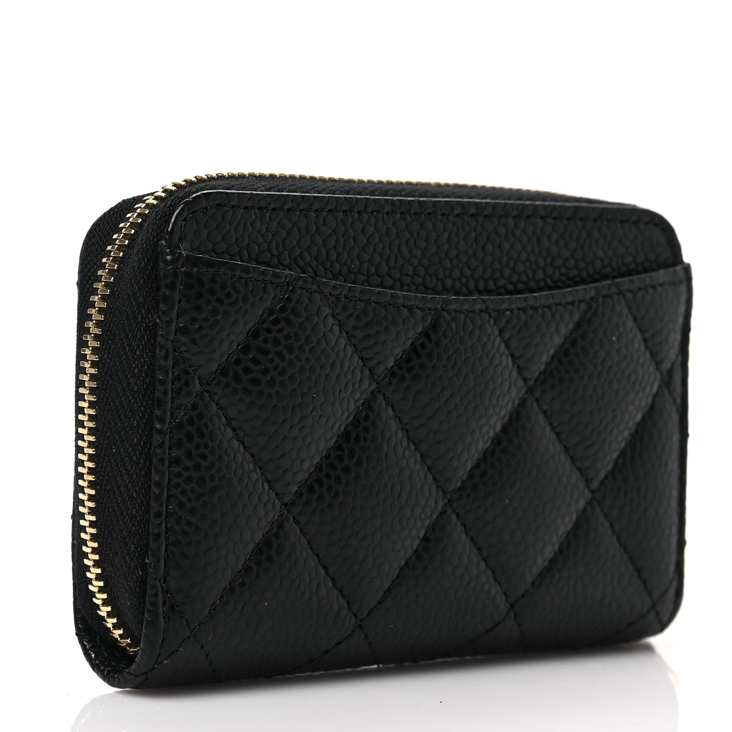 Chanel Caviar Quilted Classic Zipped Coin Purse Black 3 of 8