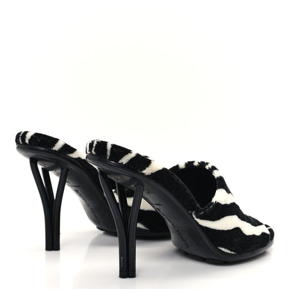 Bottega Veneta Microfiber Stretch Multi Strap 90mm Sandals 39.5 White Zebra 4 of 8