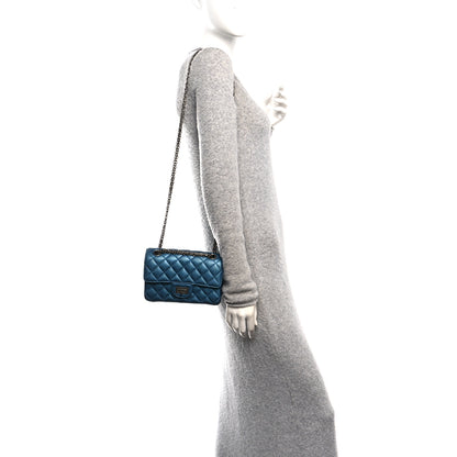 Chanel Metallic Sheepskin Quilted 2.55 Reissue Mini Flap Blue 2 of 10