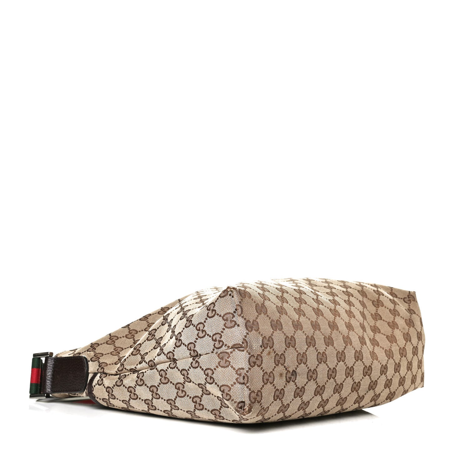 Monogram Web Medium Flat Messenger Bag Brown