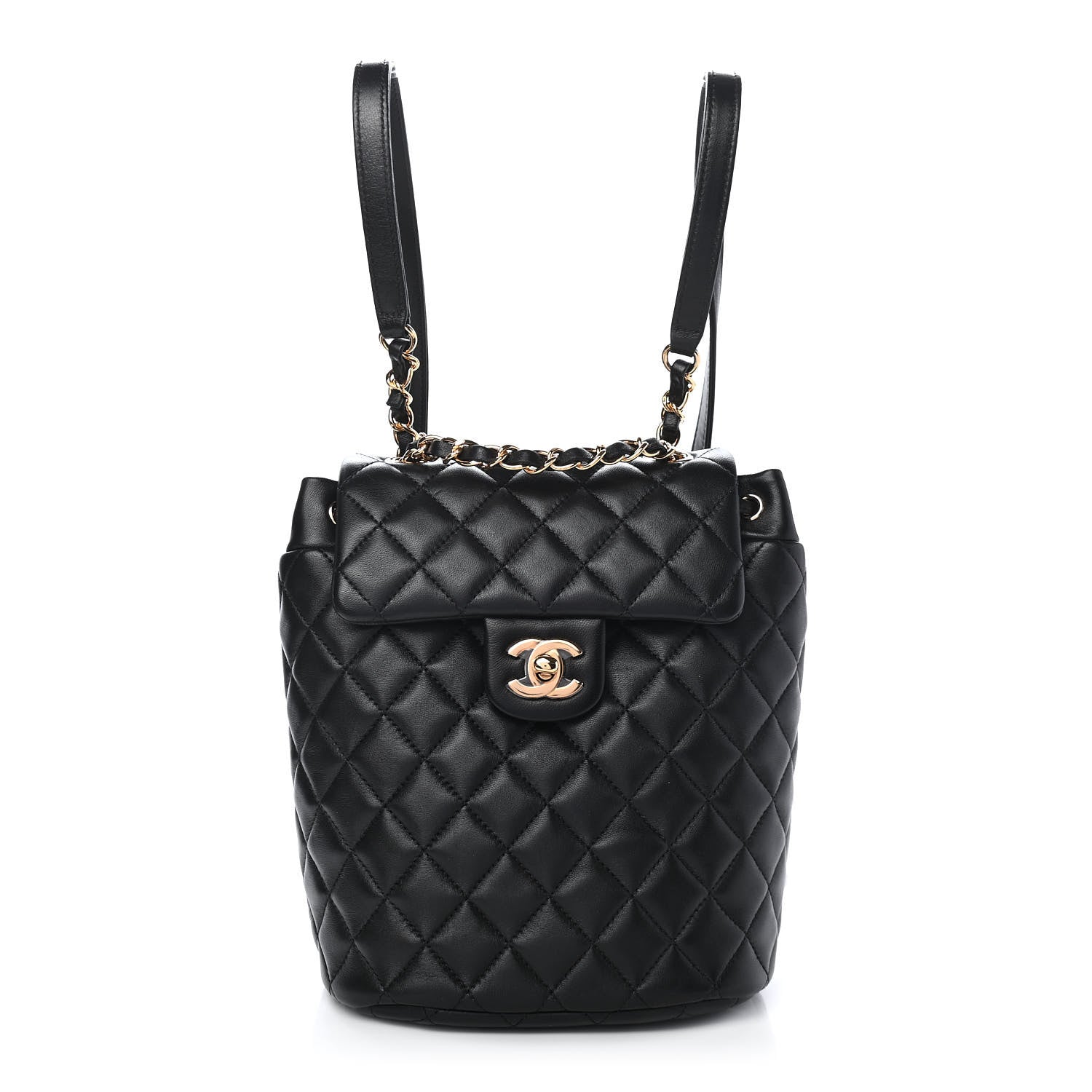 Chanel Lambskin Quilted Mini Urban Spirit Backpack Black 1 of 8