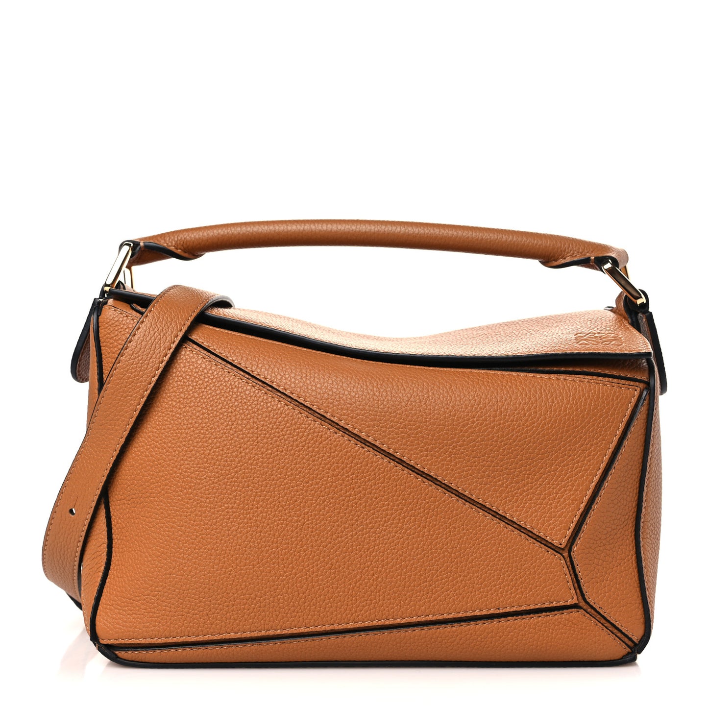 Calfskin Small Puzzle Bag Tan