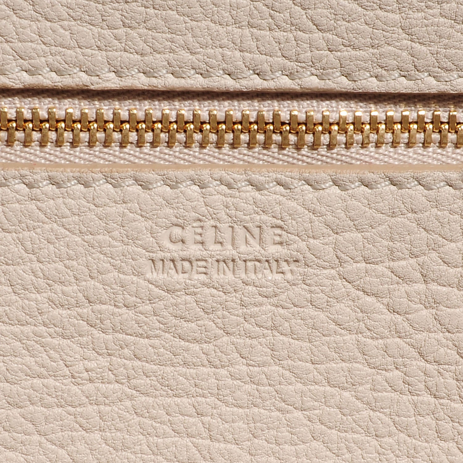 Celine Grained Calfskin Tie Knot Small Tote Chalk 6 of 10