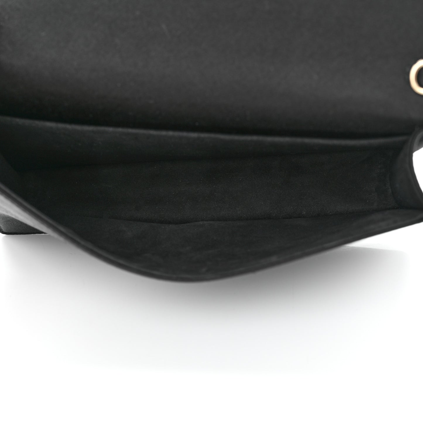 Satin Cannage Lady Dior Clutch Black