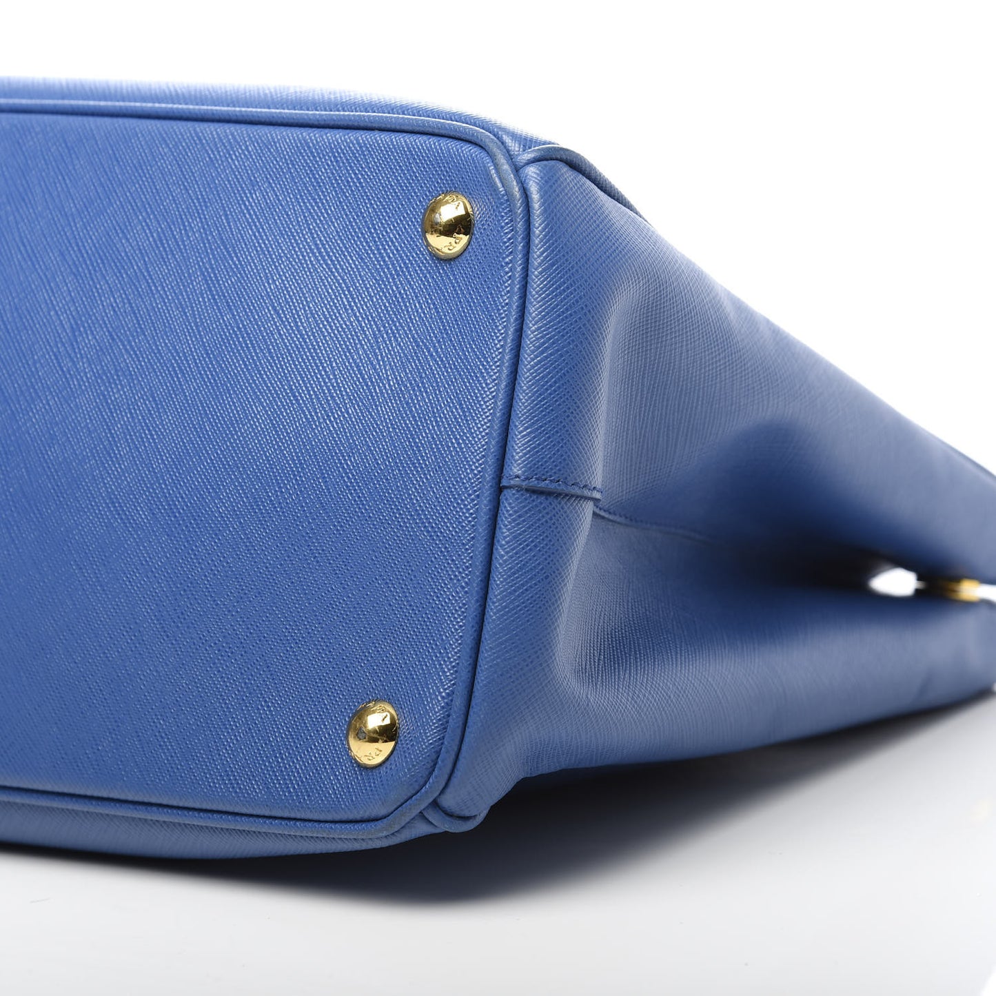Saffiano Medium Galleria Double Zip Tote Azzurro