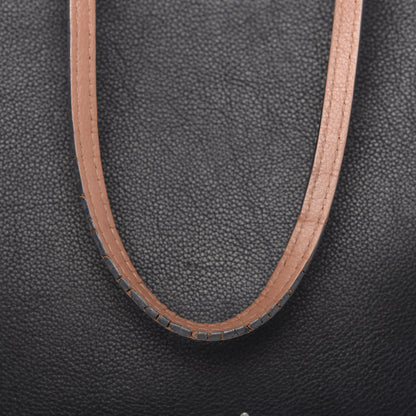 Louis Vuitton Calfskin Lockme Cabas Bois de Rose Black 12 of 13
