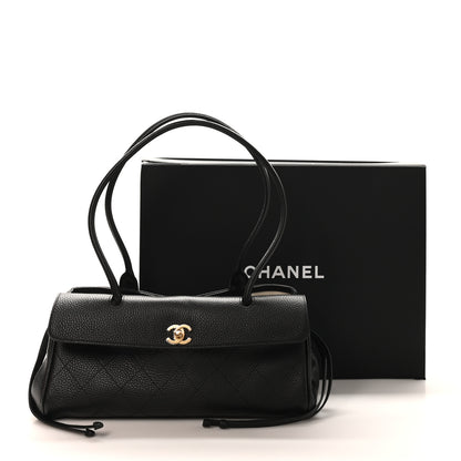 Chanel Grained Calfskin Stitched Urban Essentials Small Shopping Bag Black 21 of 33
