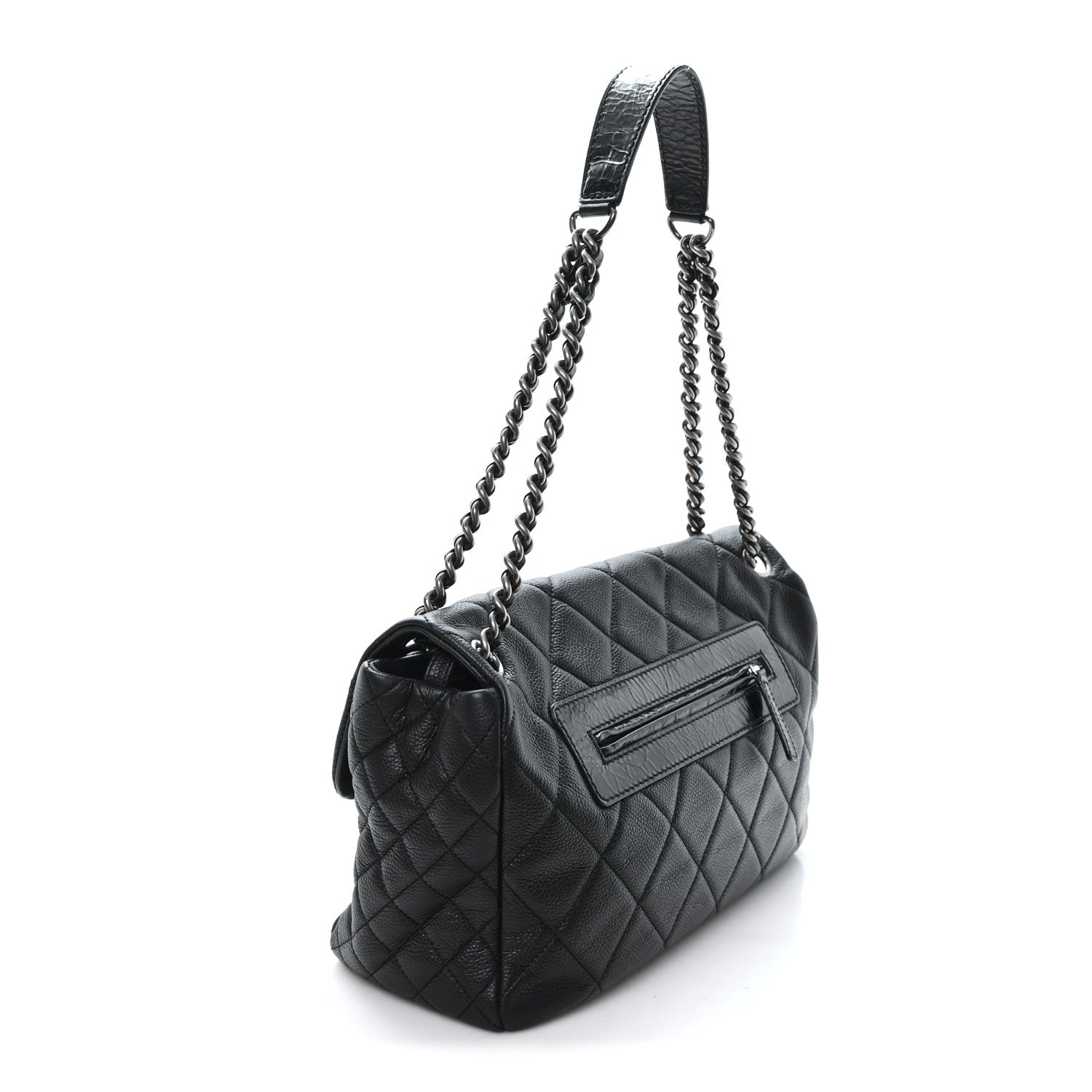 Chanel Caviar Quilted Coco Casual Flap Black 3 of 10