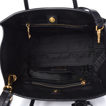 Prada Vitello Phenix Shopping Tote Black 6 of 10