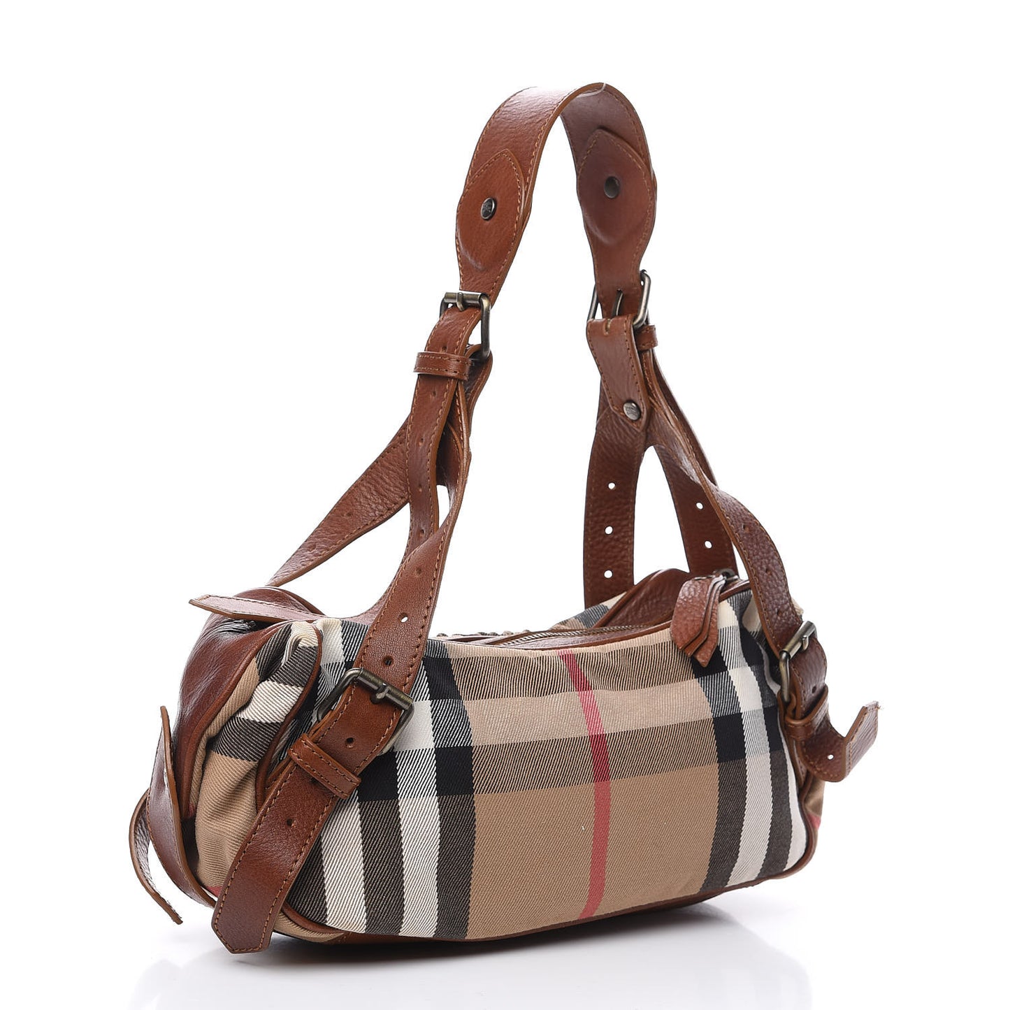 House Check Shoulder Bag Tan