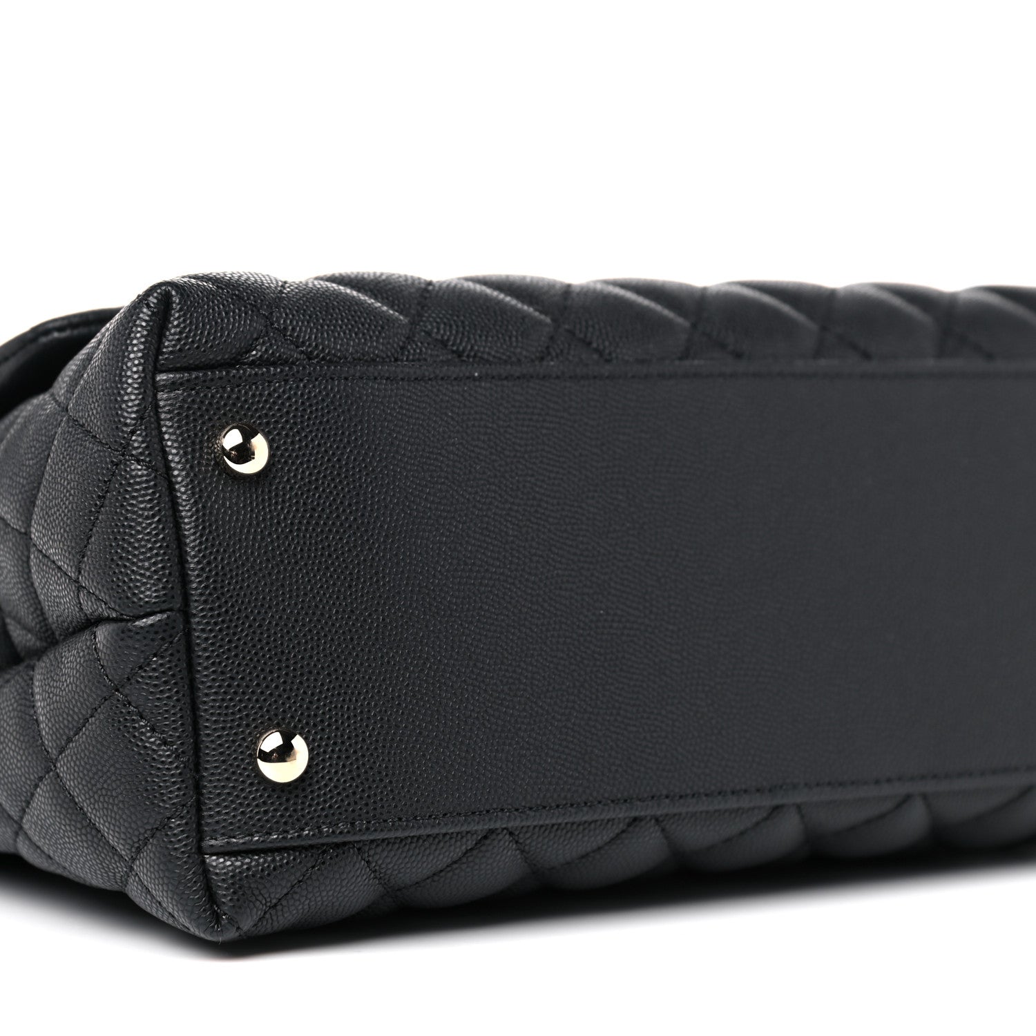 Chanel Caviar Quilted Small Coco Handle Flap Black 8 of 12