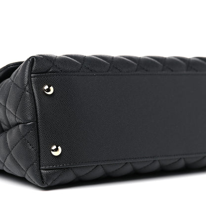 Chanel Caviar Quilted Small Coco Handle Flap Black 8 of 12