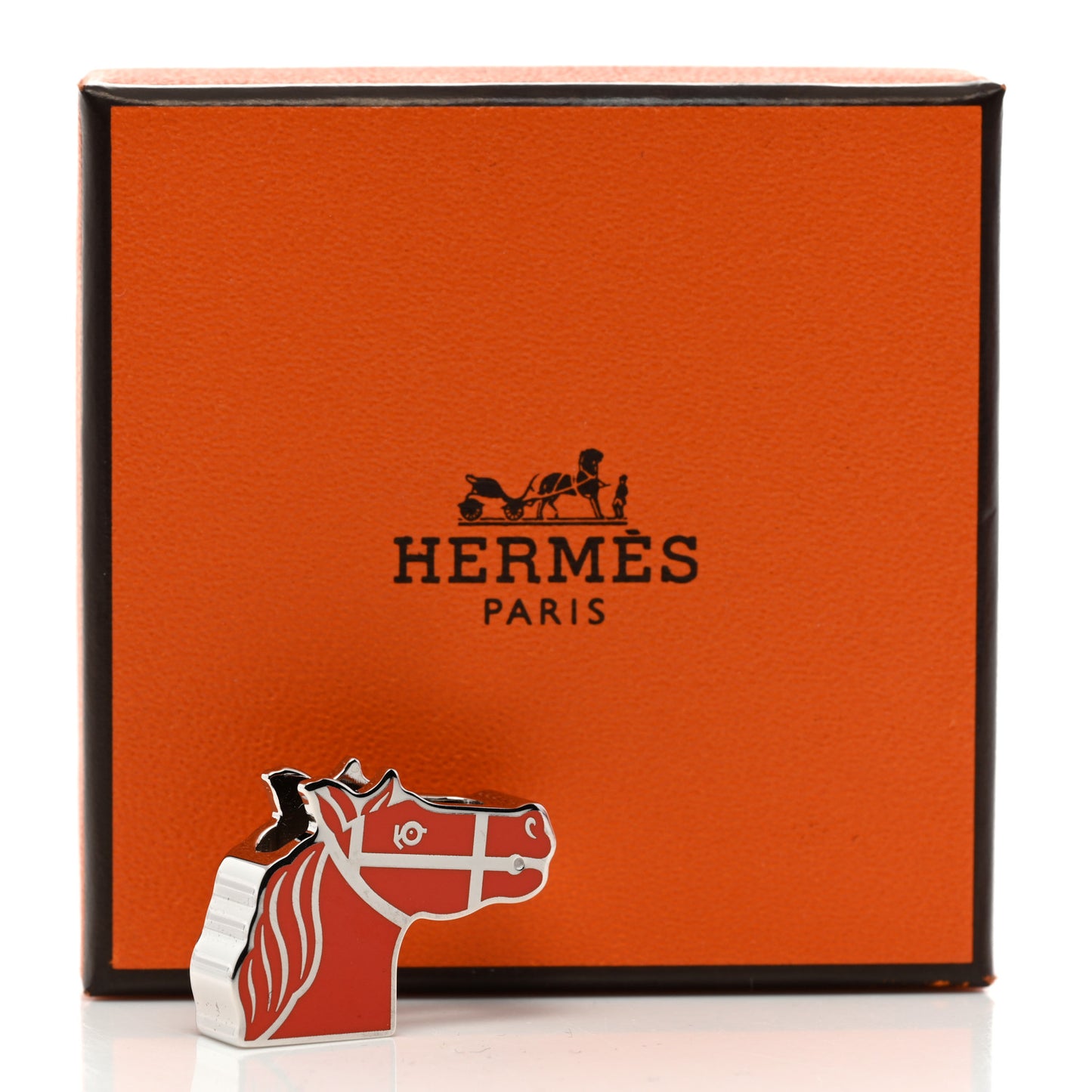 Permabrass Lacquered Quadrige Twilly Scarf Ring Rose Corail
