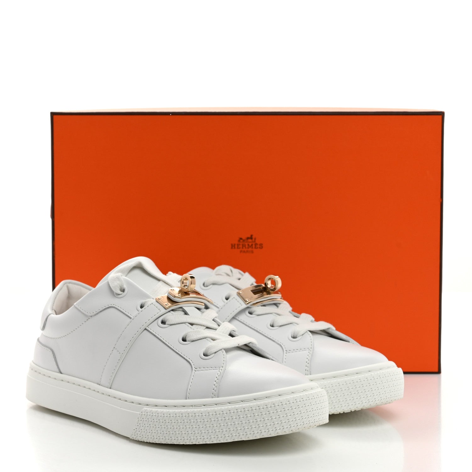 Hermes Calfskin Day Sneakers 36 White 8 of 8
