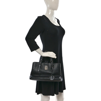 Bottega Veneta Nappa Intrecciato Medium Roma Tote Black 3 of 10