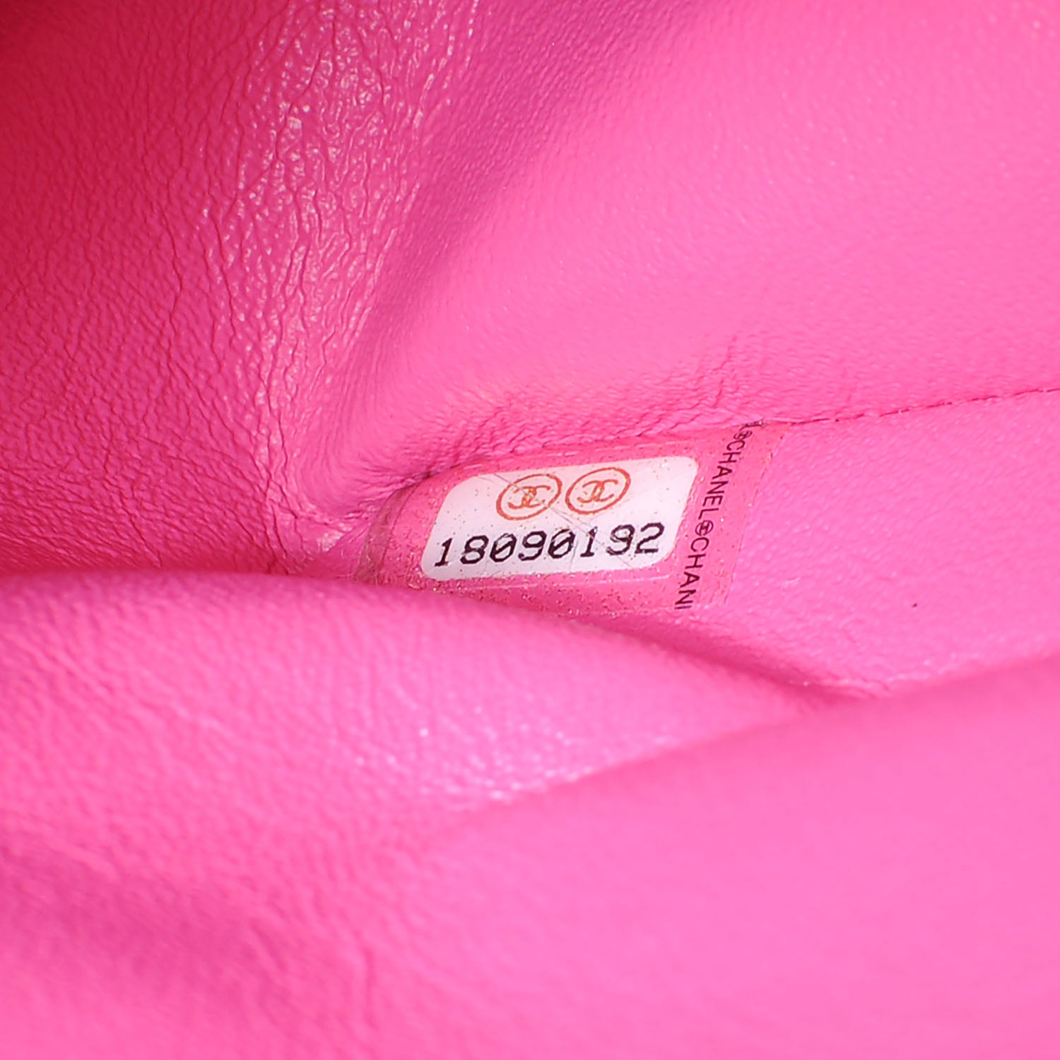 Chanel Iridescent Caviar Maxi Double Flap Hot Pink 9 of 9