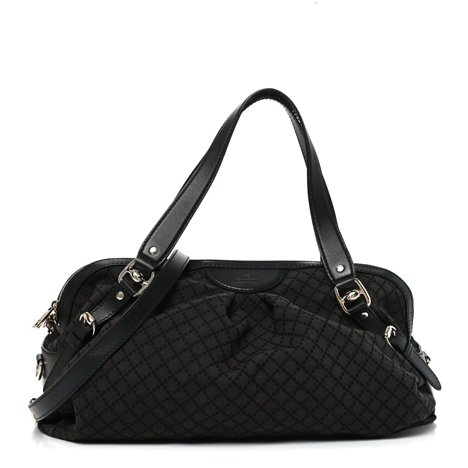 Gucci Diamante Bridle Tote Dark Brown 1 of 10