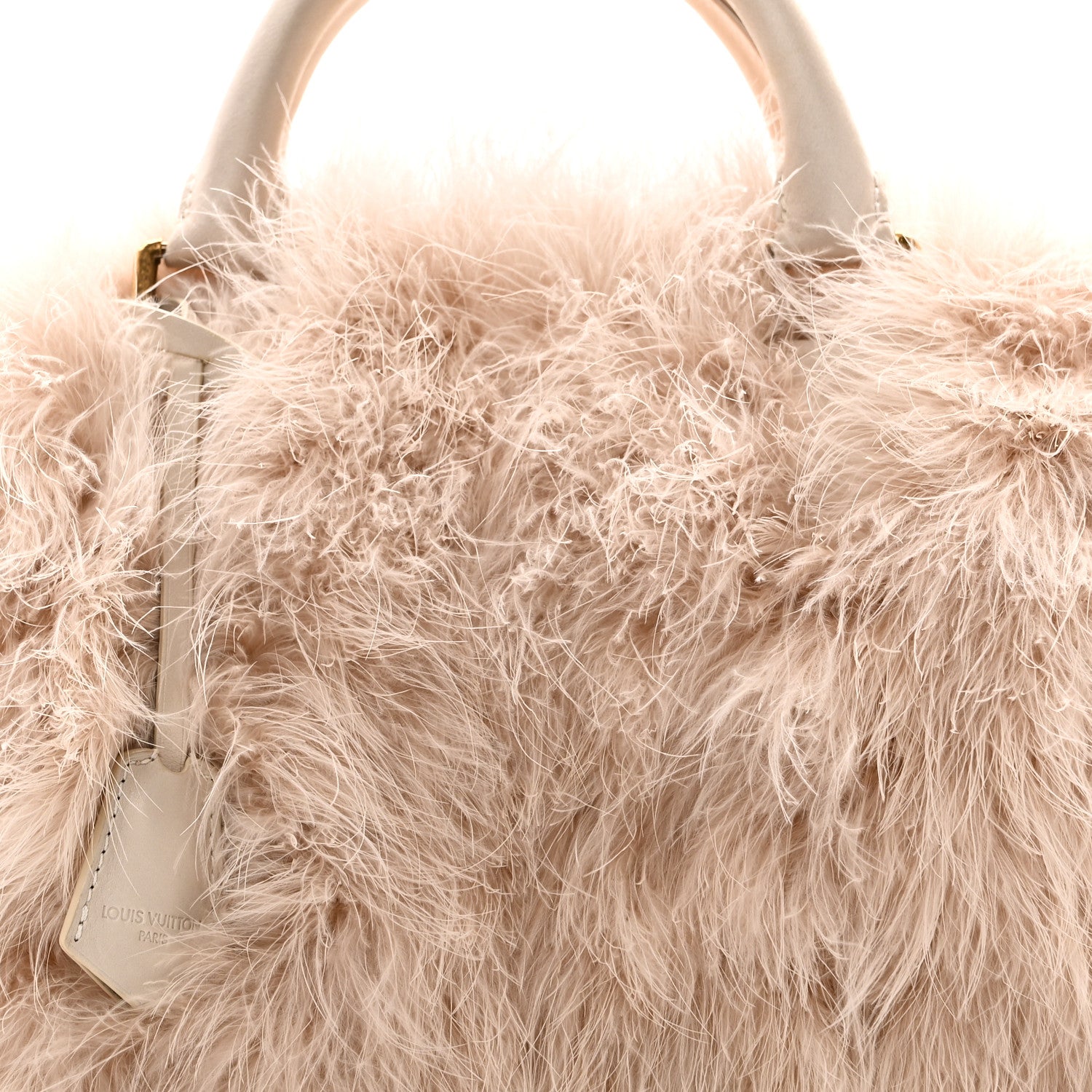 Louis Vuitton Ostrich Feather Speedy 25 Blush Ivory 8 of 10