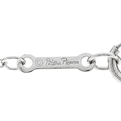 Tiffany 18K White Gold Diamond Small Paloma's Graffiti Kiss Pendant Necklace 6 of 6