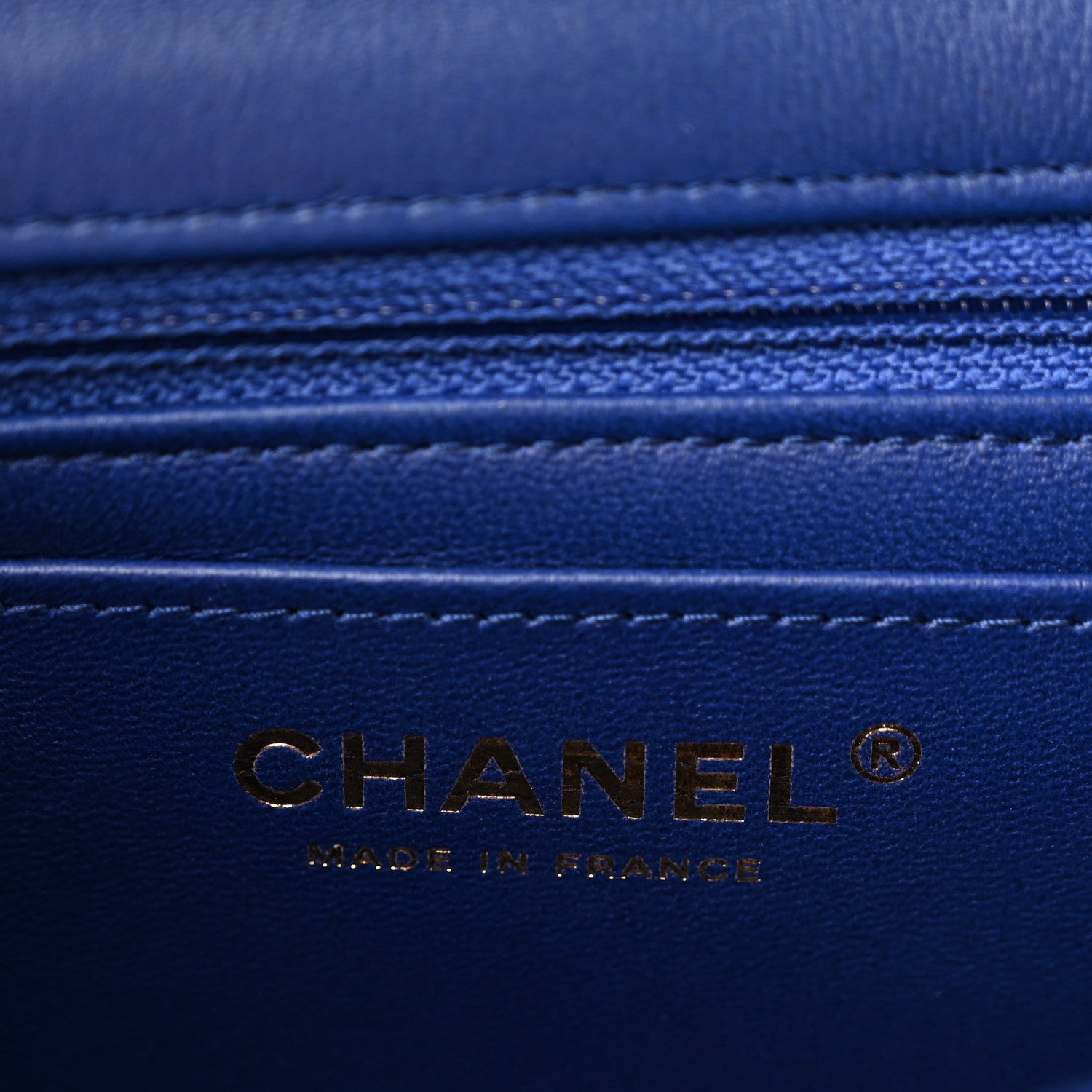 Chanel Satin Quilted Mini Rectangular Flap Blue 6 of 11