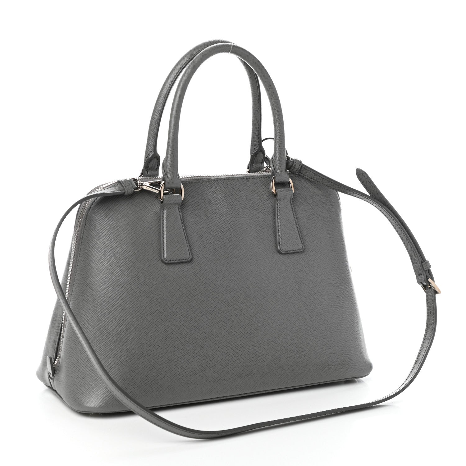 Prada Saffiano Vernice Medium Promenade Tote Marmo 3 of 9