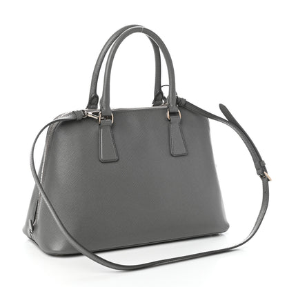 Prada Saffiano Vernice Medium Promenade Tote Marmo 3 of 9