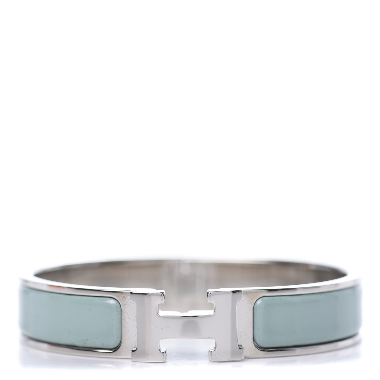 Hermes Enamel Narrow Clic Clac H Bracelet PM Lagon 1 of 5