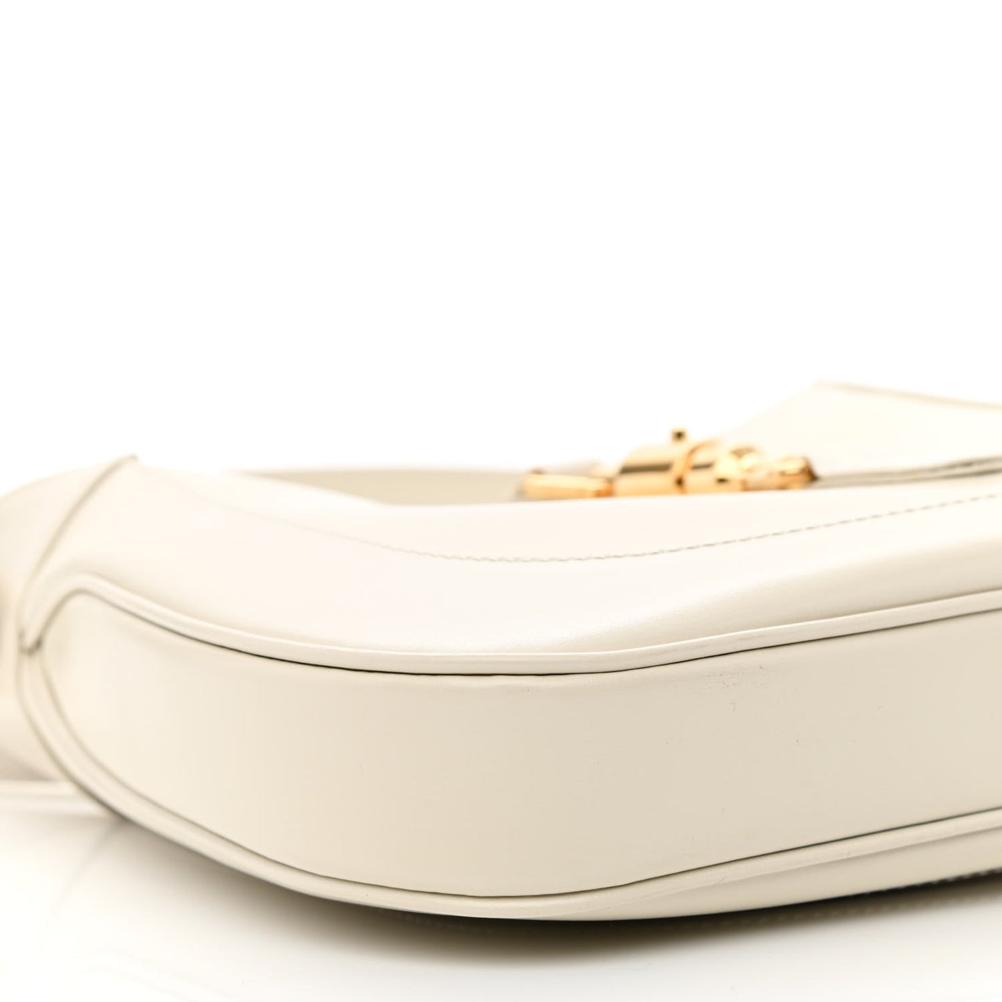 Boarded Dyana Lux Calfskin Small Jackie 1961 Hobo Mystic White