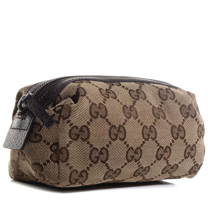Gucci Monogram Small Balthus Cosmetic Case Beige Ebony Cocoa 3 of 7