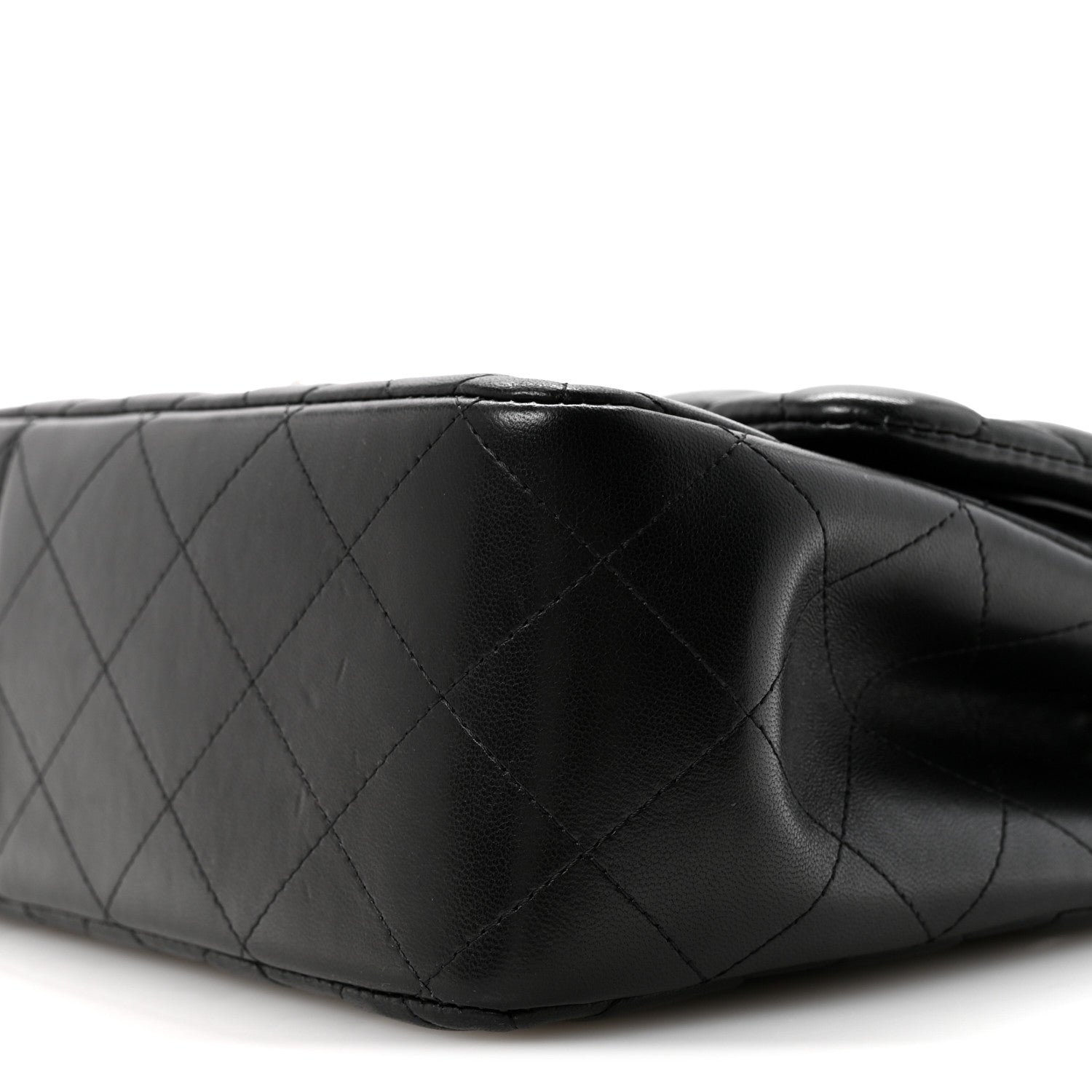 Chanel Lambskin Quilted Jumbo Double Flap Black 10 of 12