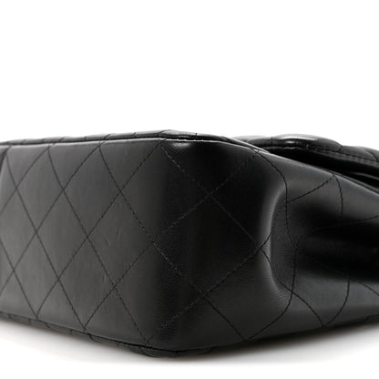 Chanel Lambskin Quilted Jumbo Double Flap Black 10 of 12