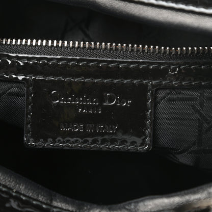 Christian Dior Patent Cannage Large Lady Dior Black 6 of 11