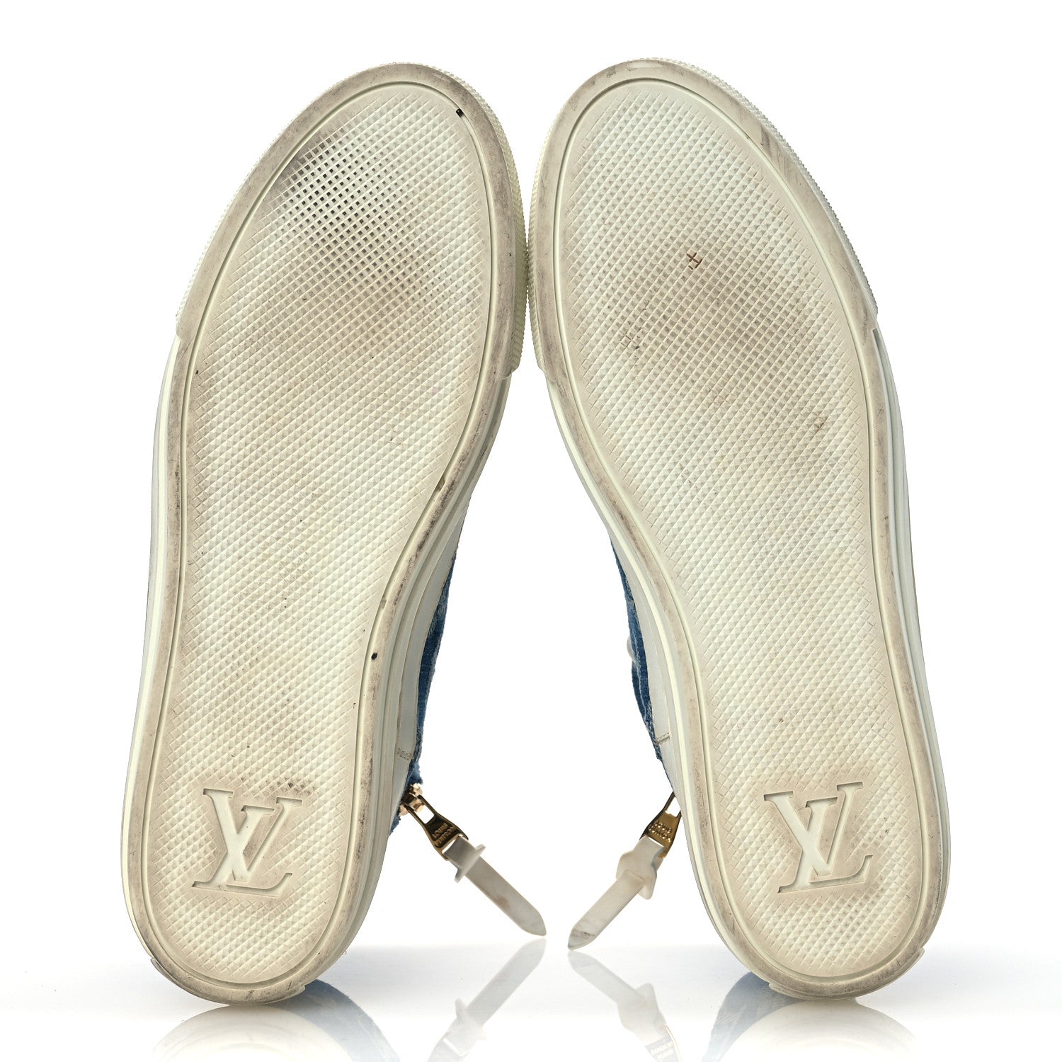 Louis Vuitton Denim Monogram Stellar Sneaker Boots 40 Bleu 7 of 15