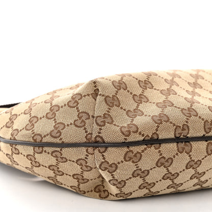 Gucci Monogram Medium Half Moon Hobo Dark Brown 8 of 9
