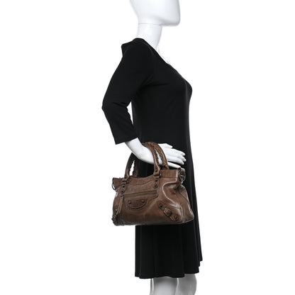 Balenciaga Agneau Classic Hardware First Olive Brown 2 of 10