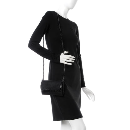 Stella McCartney Shaggy Deer Falabella Crossbody Clutch Black 3 of 7