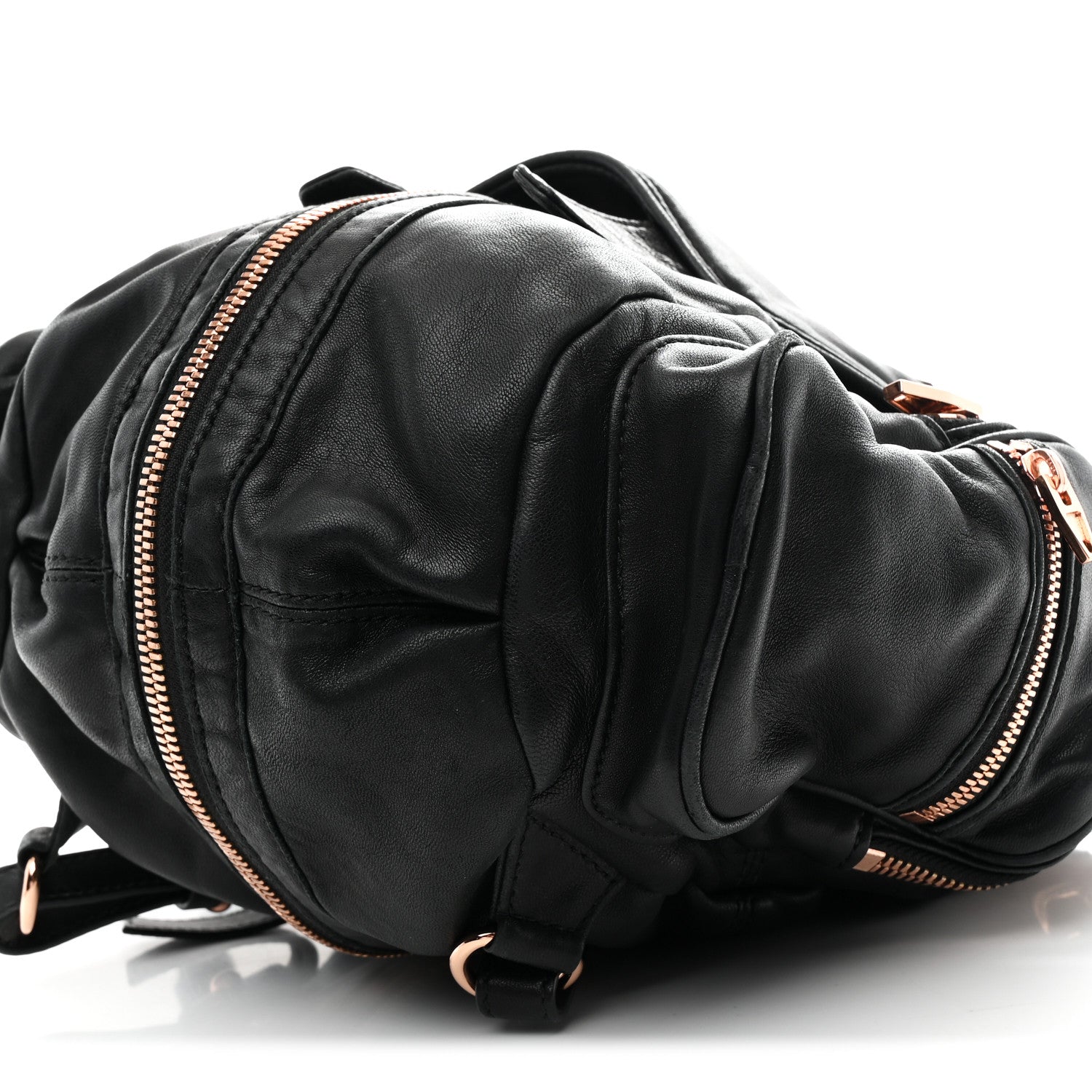 alexander wang marti zip detailed leather backpack Buy Large Beige 152803 apart shoulder straps Alexander Wang Marti Rose multi