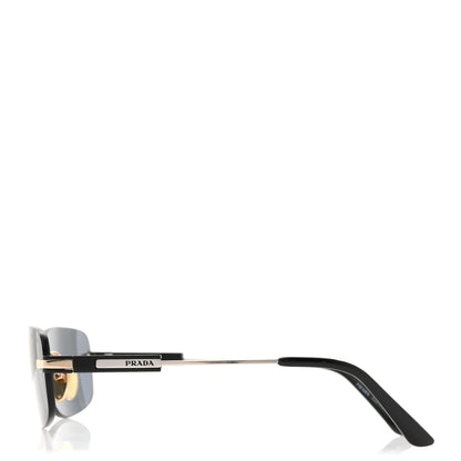 Prada Rimless Oval Mens Sunglasses SPR 68Z Gold 3 of 9