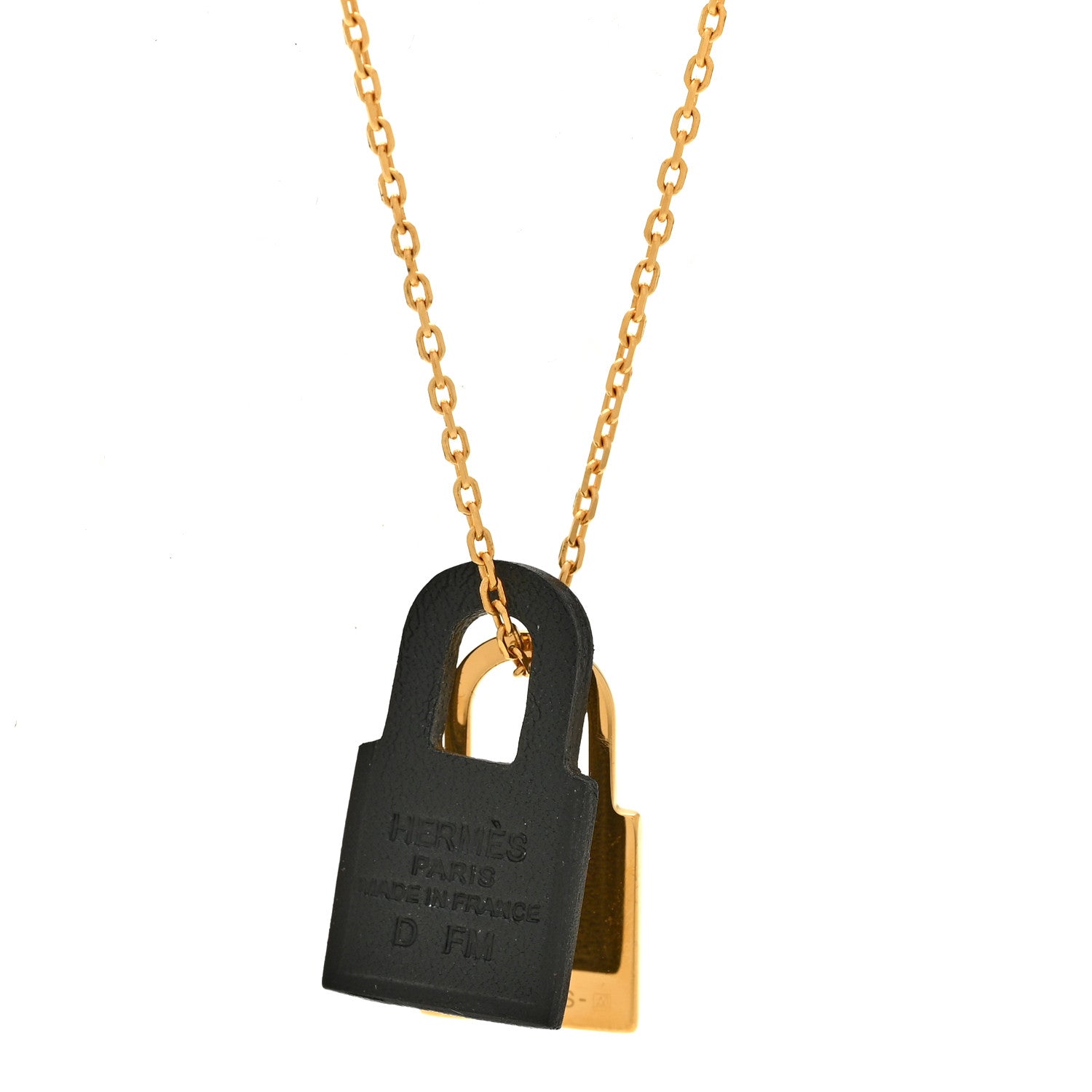 Hermes Swift O'Kelly Pendant Necklace Black 5 of 7