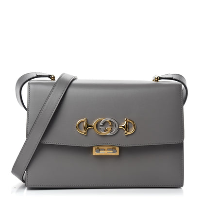 Gucci Smooth Calfskin Small Zumi Shoulder Bag Dusty Grey 1 of 10