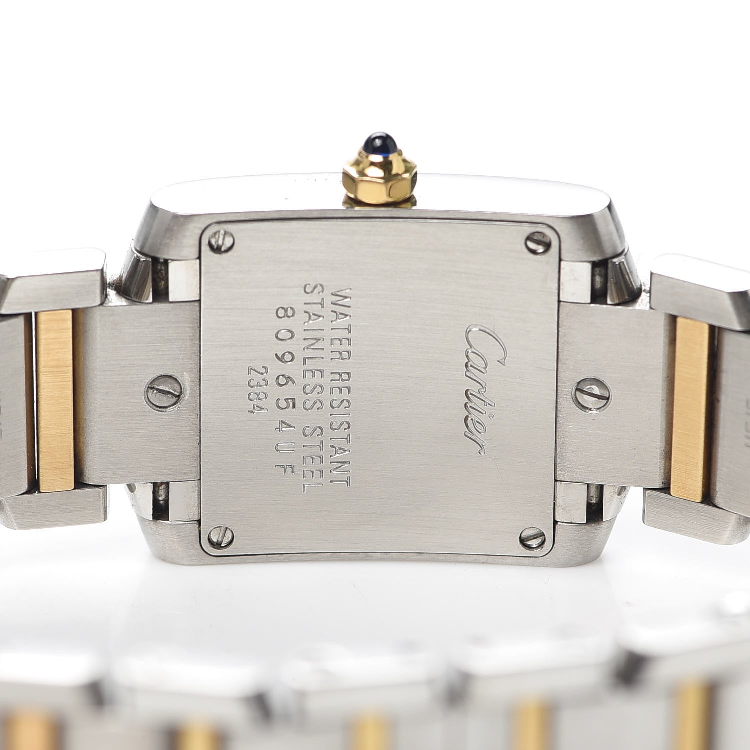 Cartier Stainless Steel 18K Yellow Gold 20mm Tank Francaise Quartz Watch 5 of 6
