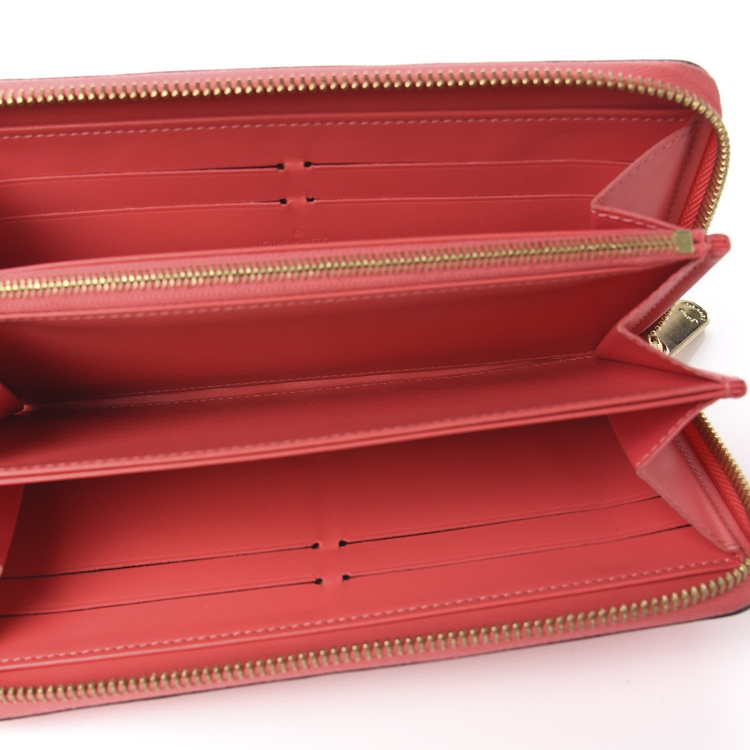 Louis Vuitton Vernis Zippy Wallet Rose Litchi 4 of 5