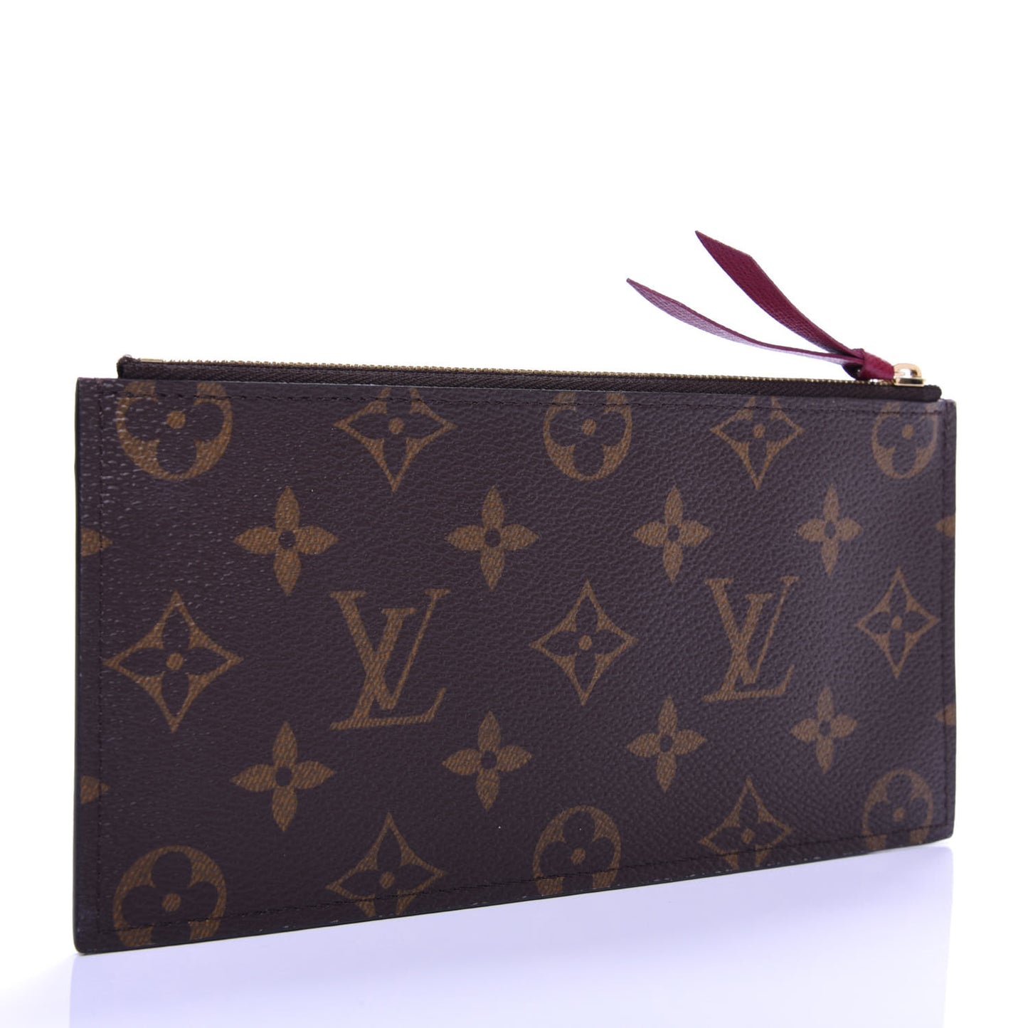 Monogram Felicie Chain Wallet Zippered Insert Fuchsia