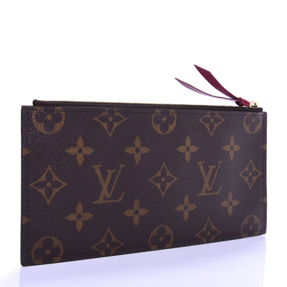 Louis Vuitton Monogram Felicie Chain Wallet Zippered Insert Fuchsia 3 of 6